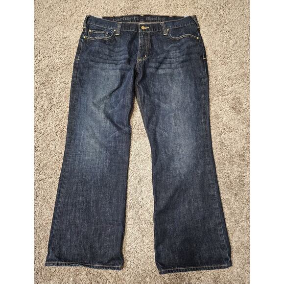 Carhartt Other - Mens 40X30 Carhartt B310 DRT Relaxed Fit Boot Cut Jeans Distressed